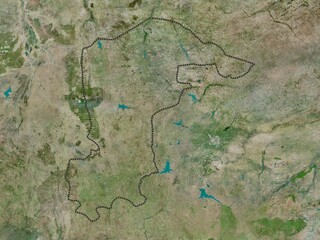 Naklejka premium Katsina, Nigeria. High-res satellite. No legend