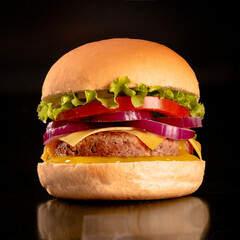 Lanche fast food de hamburguer com sabor especial gourmet
