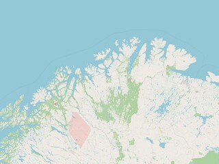 Troms og Finnmark, Norway. OSM. No legend