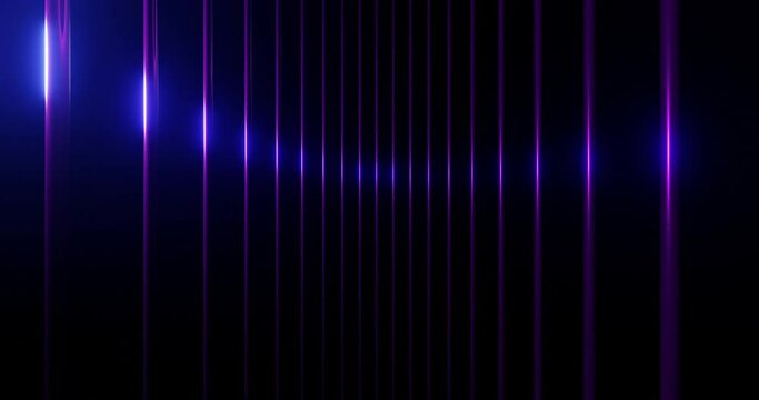 3d render with purple light on vertical stripes
