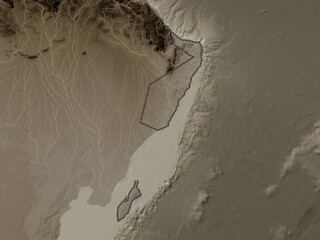 Ash Sharqiyah South, Oman. Sepia. No legend © Yarr65