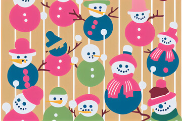 Fototapeta premium christmas pattern christmas wrapping paper or card