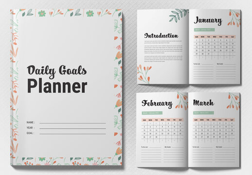 Monthly Planner Notebook Layout