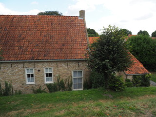 Bourtange ist eine bewohnte ehemalige Festung in den Niederlanden 