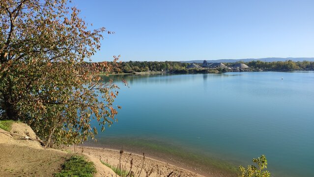 epplesee  karlsruhe baggersee ufer