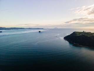 First light over Cooks Beach, Coromandel Peninsula in New Zealand's North Island