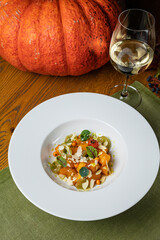 Delicious meals in a luxury restaurant
