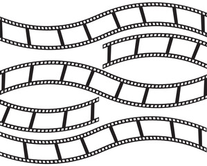 Fototapeta premium film strip isolated on the white