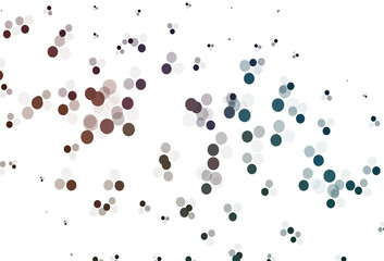 Light Blue, Red vector template with circles.