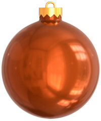 Transparent orange Christmas ball  ornament