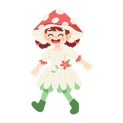 Isolated fungy costume vector illustration