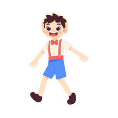 Isolated pinoccio costume vector illustration