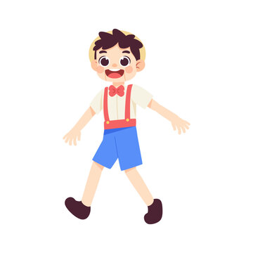 Isolated pinoccio costume vector illustration