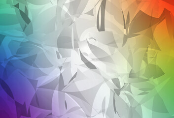 Light Multicolor vector template with chaotic poly shapes.