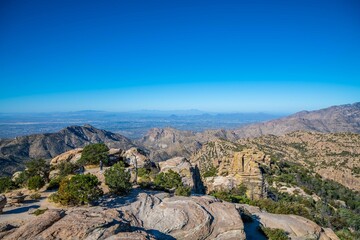 An overlooking view of Tucson, Arizona