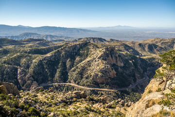 An overlooking view of Tucson, Arizona