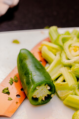 Spicy Ingredients Prepped to Perfection