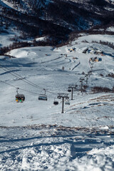 cable car in the mountain resort