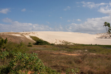 The Sand Dunes near the small town of Combuco, Brazil, Ceara 