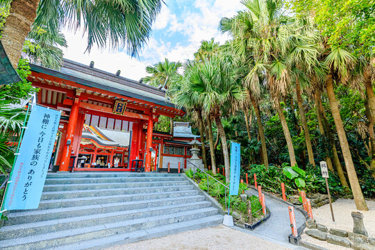 秋の青島神社　宮崎県宮崎市　Aoshima Shrine in autumn. Miyazaki prefecture. Miyazaki city.