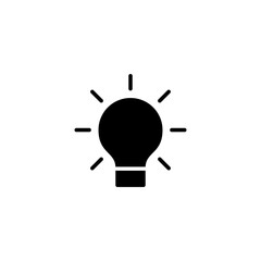 Lamp icon vector illustration. Light bulb sign and symbol. idea symbol.