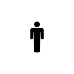 Man icon vector illustration. male sign and symbol. human symbol
