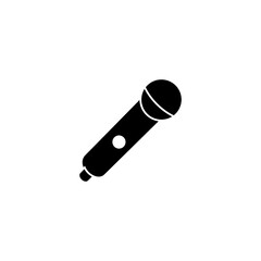 Microphone icon vector illustration. karaoke sign and symbol