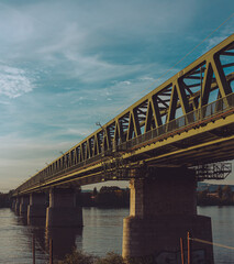 railway bridge over the river