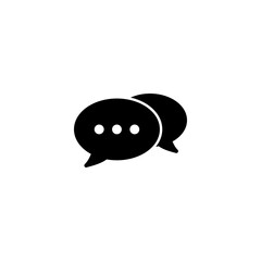 Chat icon vector illustration. speech bubble sign and symbol. comment icon. message