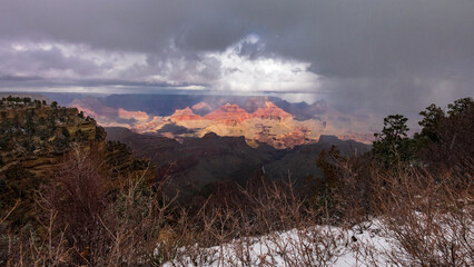 Obraz premium Winter in Grand Canyon National Park