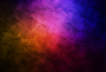Dark Pink, Red vector abstract mosaic background.