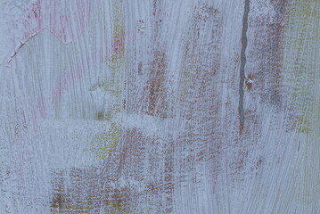 background of gray metal wall with white paint stains