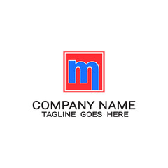 vector business logo initials letter M design.