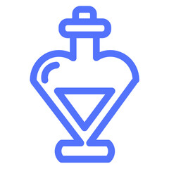 heart love perfume valentine's day line icon
