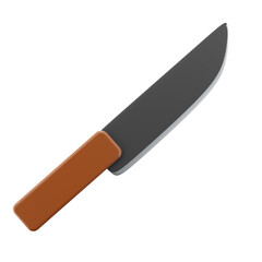 modern 3d knife icon