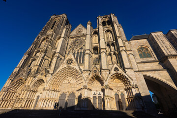 Fototapeta premium Bourges Cathedral, a Roman Catholic church located in Bourges, France, dedicated to Saint Stephen