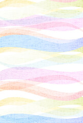 和紙　和柄　波　背景