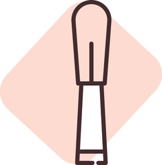 Construction woodcraft; icon; vector on white background.