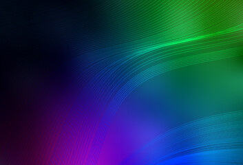 Dark Multicolor vector abstract blurred layout.