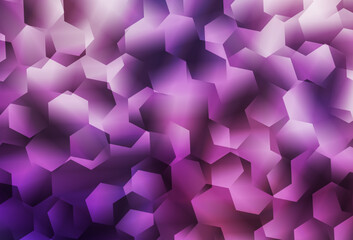 Light Purple, Pink vector polygon abstract backdrop.