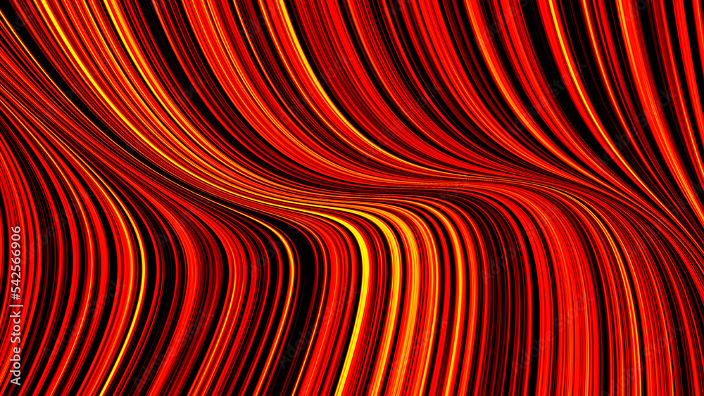 Poster abstract colorful background with bright neon rays and glowing lines red black loop background the s