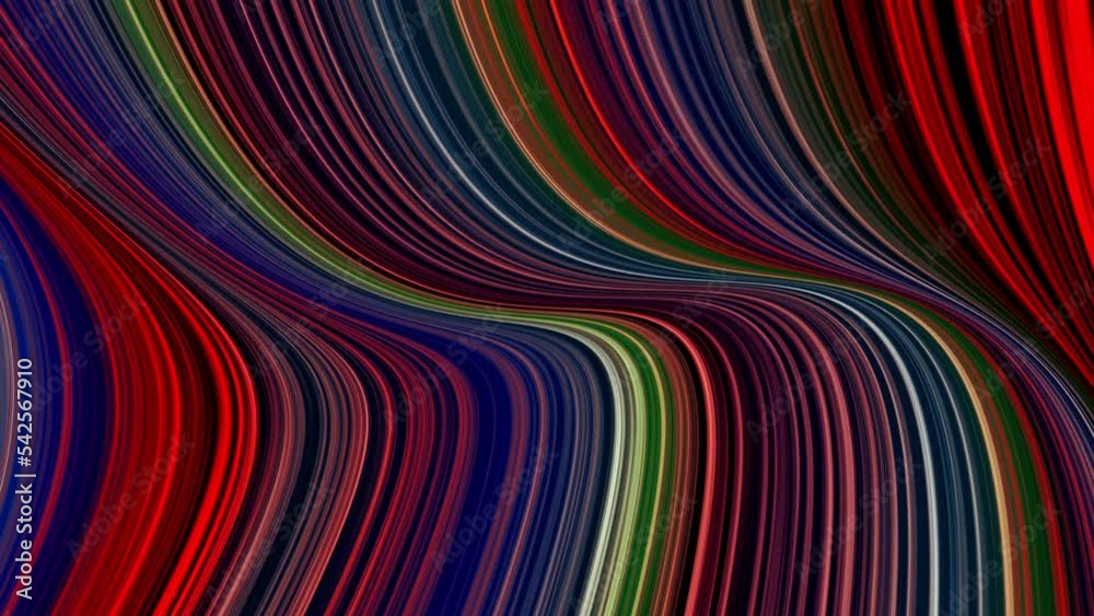 Poster abstract colorful background with bright neon rays and glowing lines pink red blue loop background t