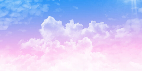 pastel sky with cloud closeup