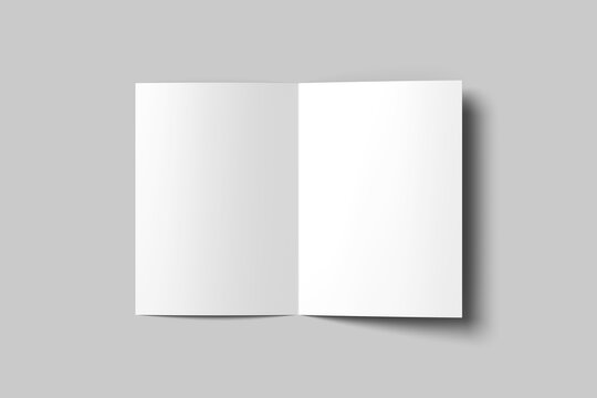 A5 Bifold Brochure Mockup Blank