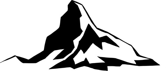 simplicity mountain freehand drawing