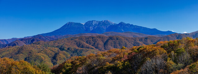 御嶽山（岐阜県高山市朝日町 鈴蘭高原から）