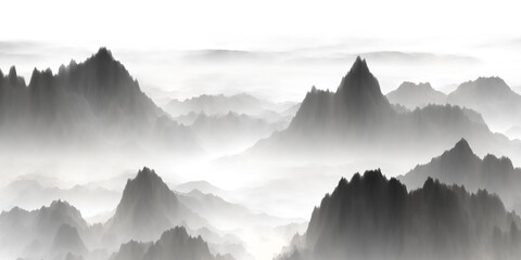 landscape with fog
