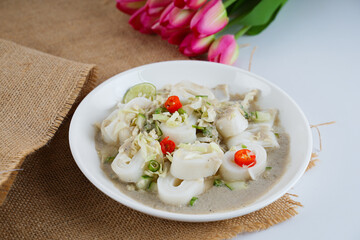 Laksam the Malaysian Penang traditional food 