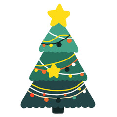 Fototapeta na wymiar Christmas Tree & Decoration