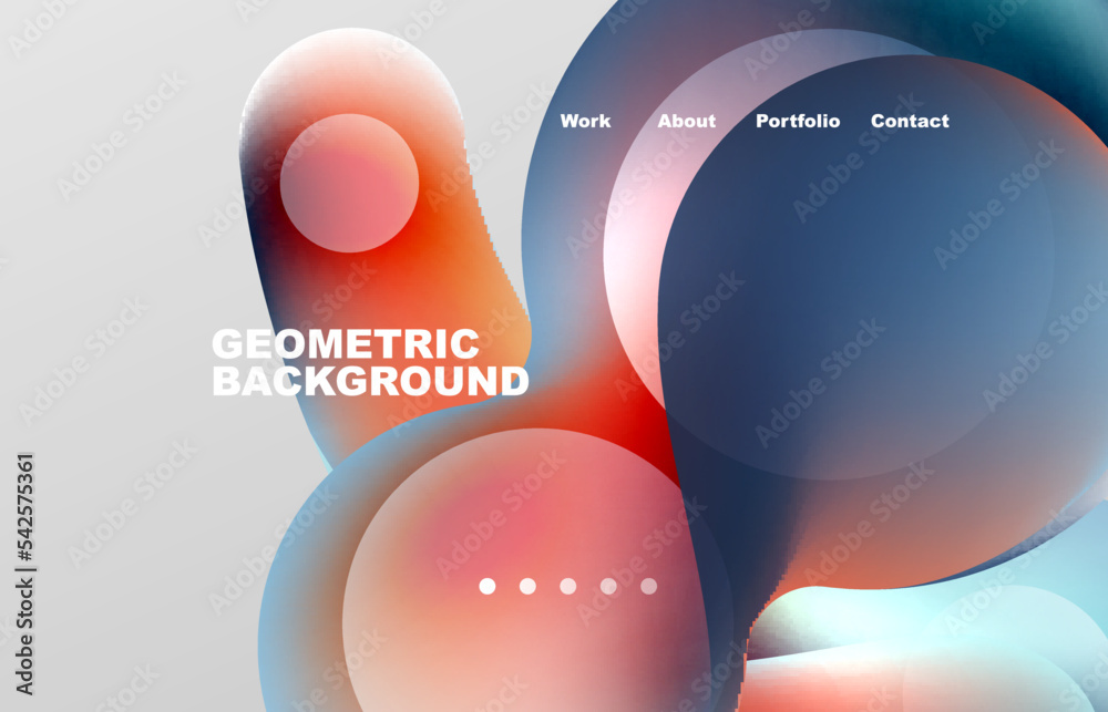 Fototapete abstract liquid background for your landing page design. web page for website or mobile app wallpape